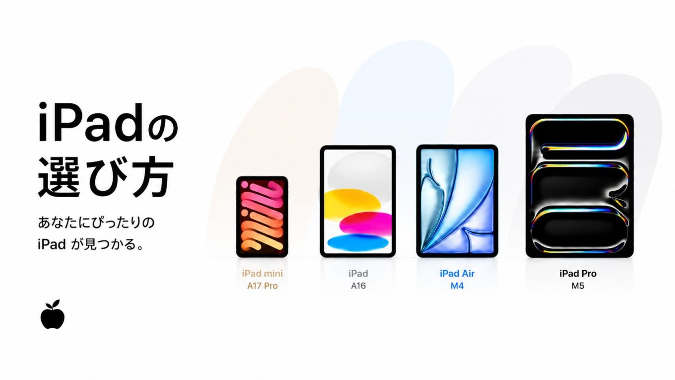 iPad初心者向け選び方|2026年版どれを買えばいい?