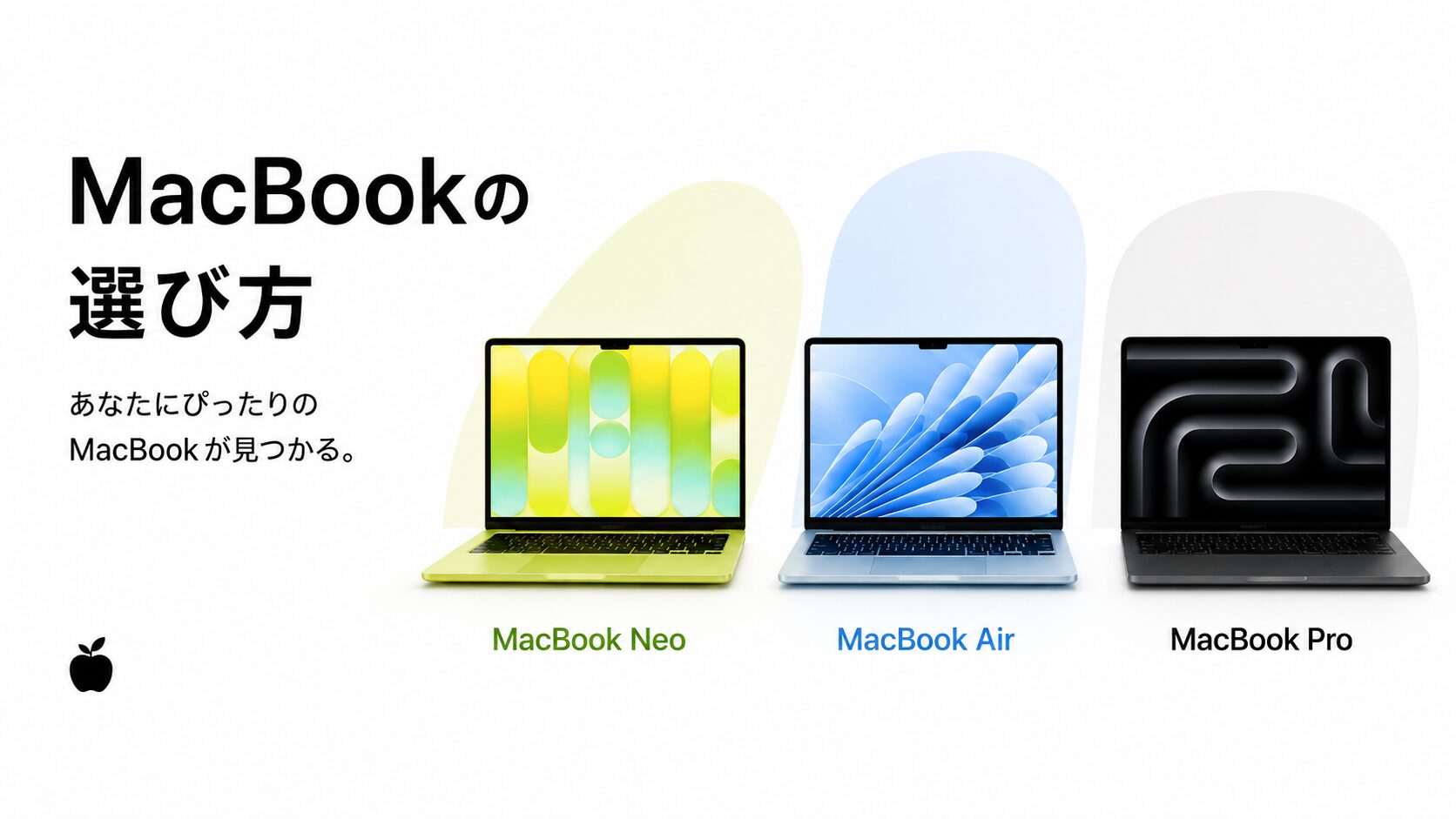 MacBook選び方ガイド2026｜Neo・Air・Proの違いを60秒診断で解決